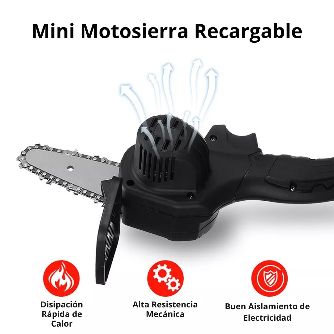 🔥 Potencia en la Palma de Tu Mano: Corta con Precisión y Sin Esfuerzo con la Mini Motosierra Eléctrica Recargable!